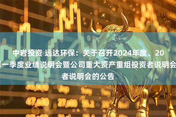 中岩投资 远达环保：关于召开2024年度、2025年第一季度业绩说明会暨公司重大资产重组投资者说明会的公告