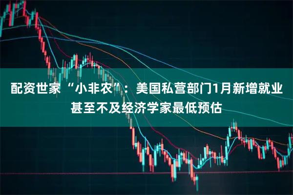 配资世家 “小非农”：美国私营部门1月新增就业甚至不及经济学家最低预估